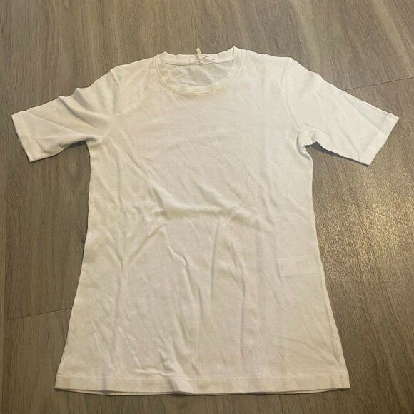 Rag & Bone Womens Ivory Short Sleeve Round Neck Casual Sweater Top Size XSmall - Picture 1 of 7